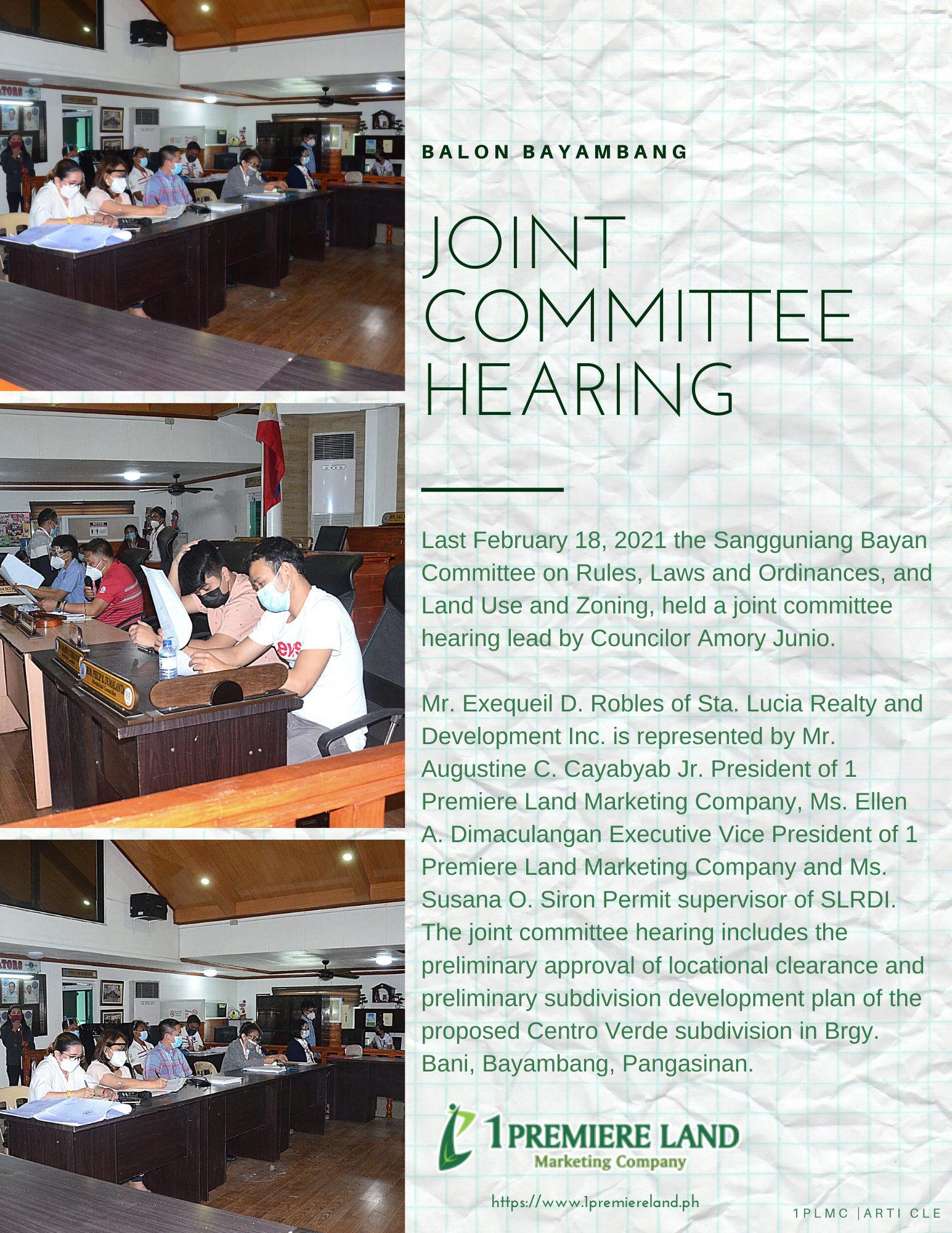 Joint Committee Hearing
